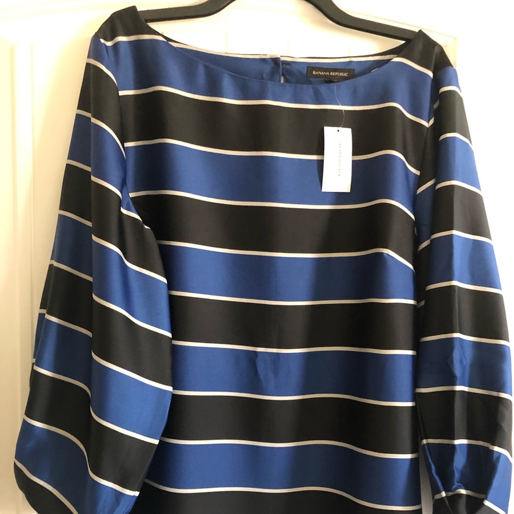Banana Republic Striped Long Sleeve Blouse